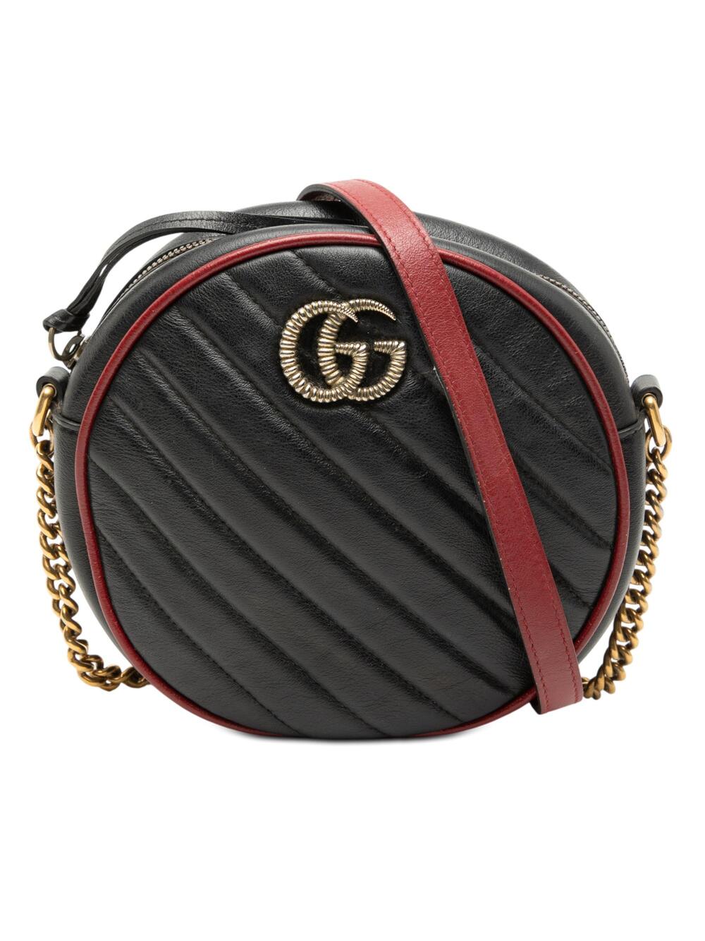 Gucci Gg Marmont Round Shoulder Bag #376183G82B